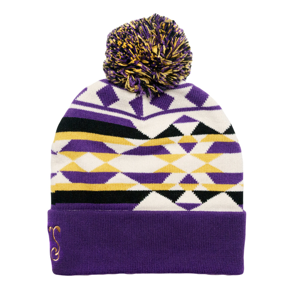 Sahara Purple Pom Beanie Grassroots California