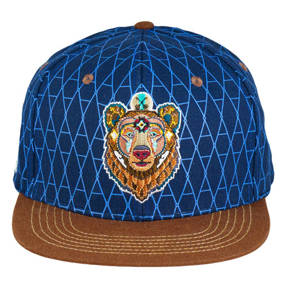 Frank Brothers Brother Bear Blue Snapback Hat Grassroots California