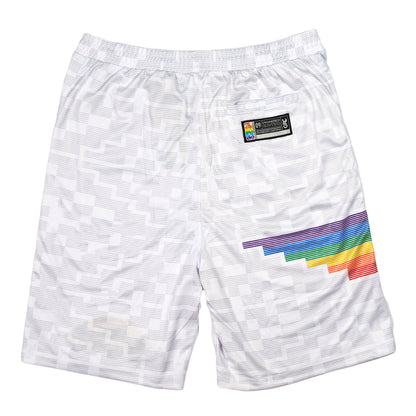 Danker Nuggets Pyramid White Mesh Shorts Grassroots California