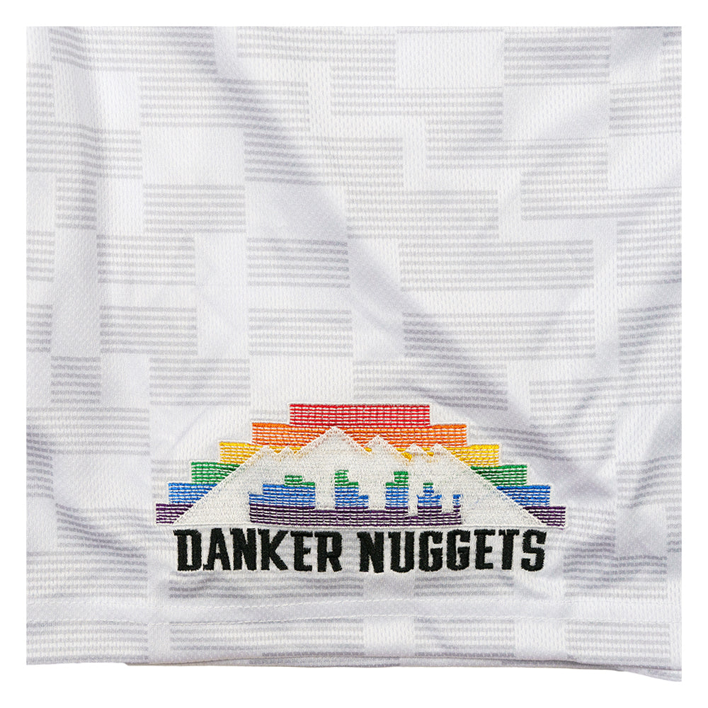 Danker Nuggets Pyramid White Mesh Shorts Grassroots California