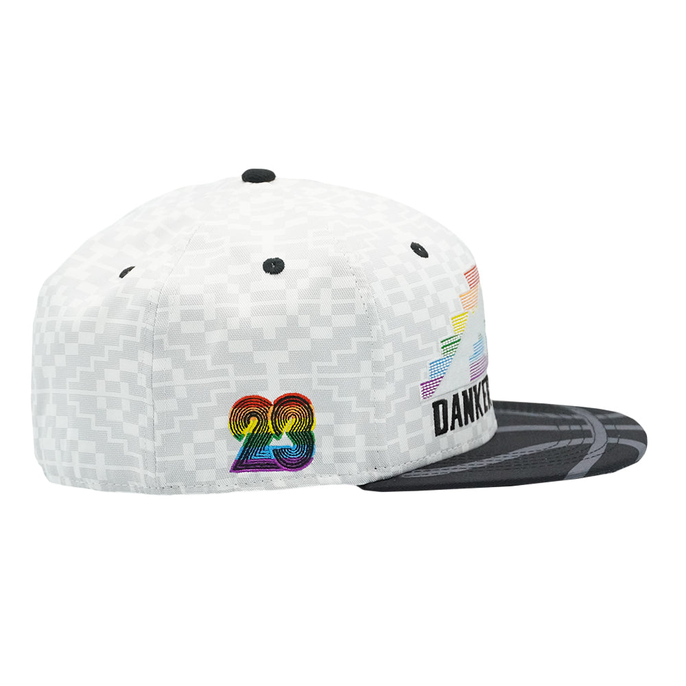 Danker Nuggets Pyramid White Fitted Hat Grassroots California