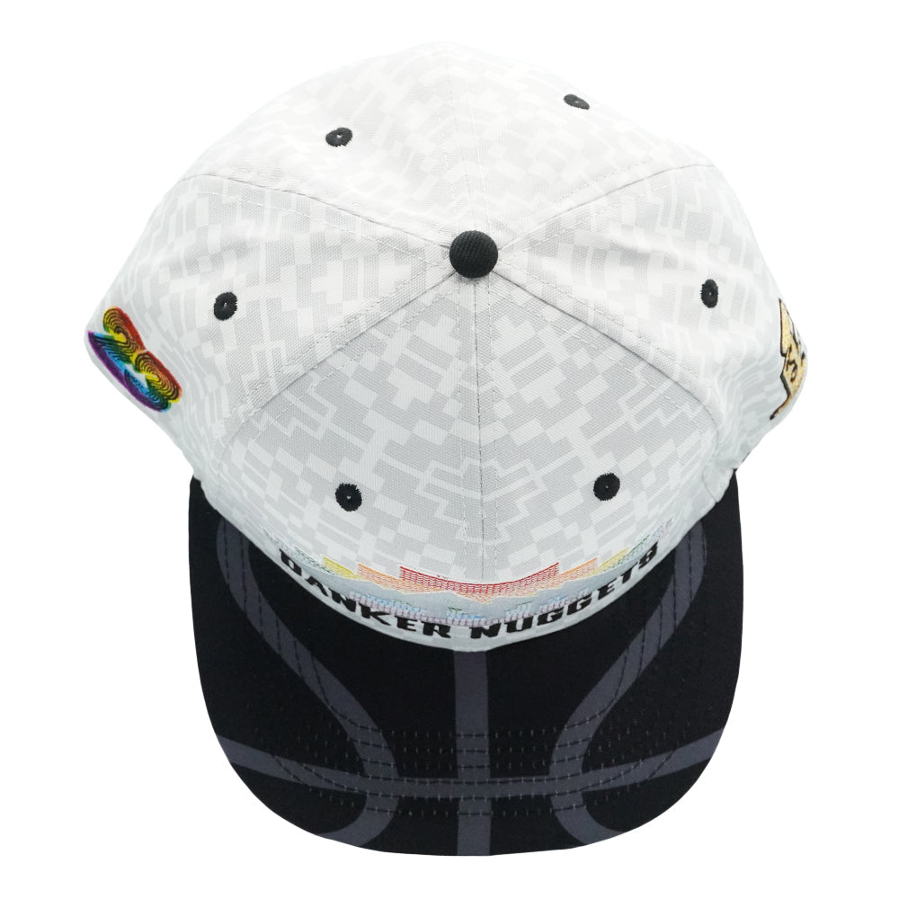 Danker Nuggets Pyramid White Fitted Hat Grassroots California