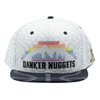 Danker Nuggets Pyramid White Fitted Hat Grassroots California