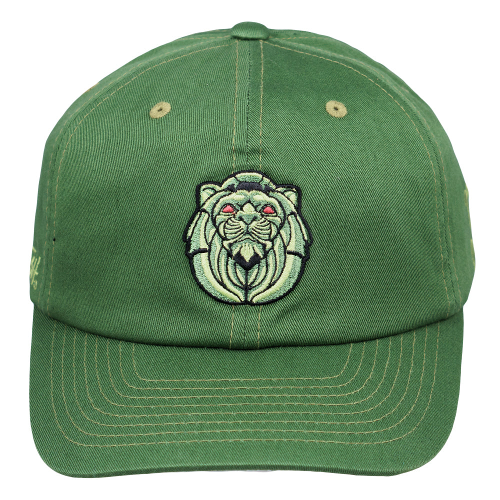 Peter Tosh Lion Statue Olive Dad Hat Grassroots California