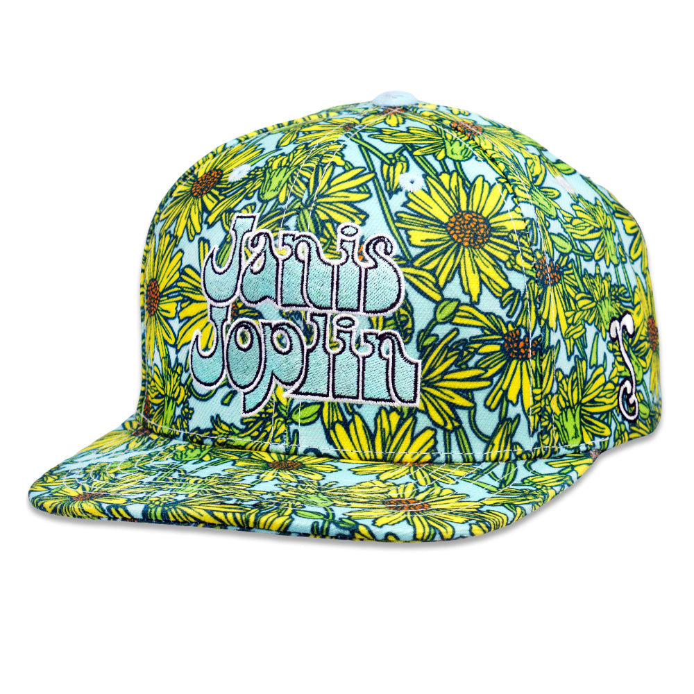 Janis Joplin Yellow Daisies Snapback Hat Grassroots California