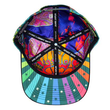 Janis Joplin Rainbow Daisies Snapback Hat Grassroots California