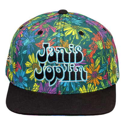 Janis Joplin Rainbow Daisies Snapback Hat Grassroots California