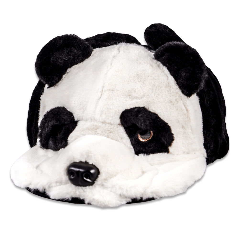 Panda Bear Fur Earflap Fitted Hat Grassroots California