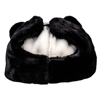 Panda Bear Fur Earflap Fitted Hat Grassroots California