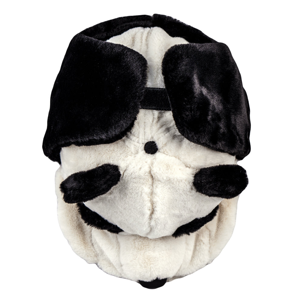 Panda Bear Fur Earflap Fitted Hat Grassroots California