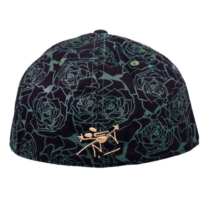 Stanley Mouse Mandolin Jester Never Summer Green Rose Fitted Hat Grassroots California