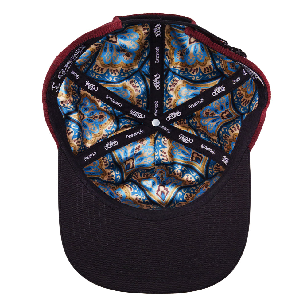 The Band Paisley Maroon Zipperback Hat Grassroots California