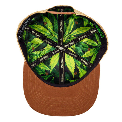 Peter Tosh Tan Leaf Snapback Hat Grassroots California