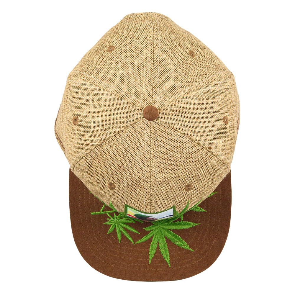 Peter Tosh Tan Leaf Snapback Hat Grassroots California