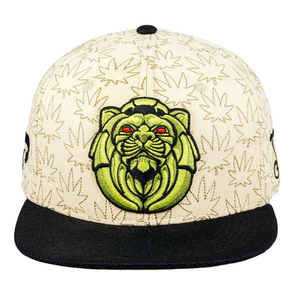 Peter Tosh Lion Statue Tan Fitted Hat Grassroots California