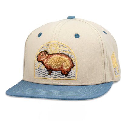 Mugwort Capybara Kids Snapback Hat Grassroots California