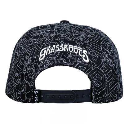 15th Anniversary Black Snapback Hat Grassroots California