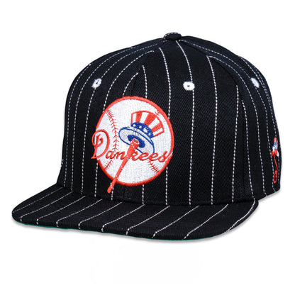 Dankees Black Pinstripe Fitted Hat Grassroots California