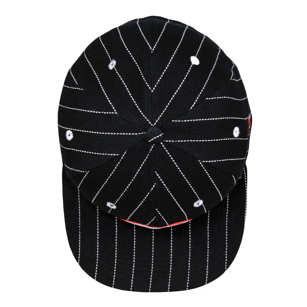 Dankees Black Pinstripe Fitted Hat Grassroots California