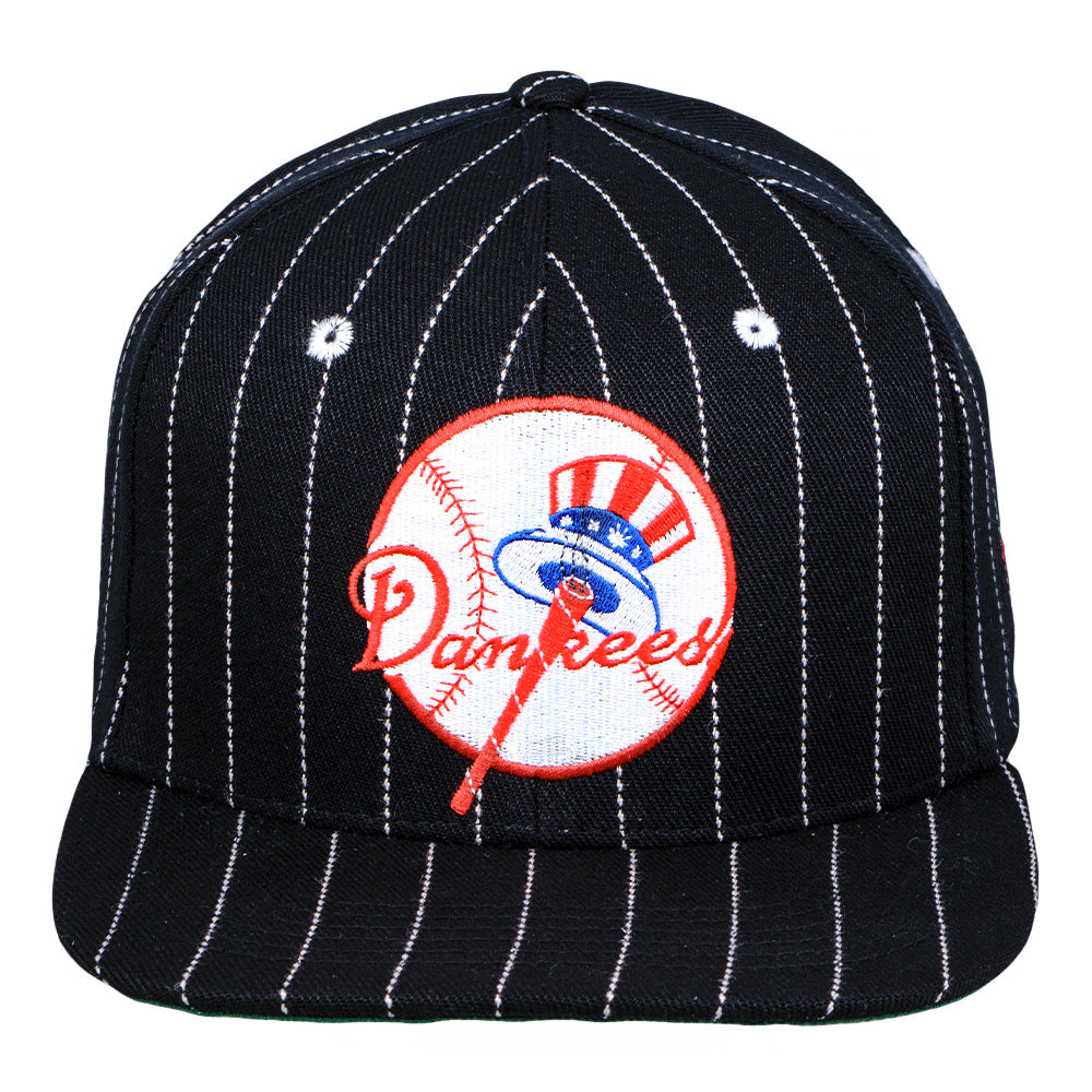 Dankees Black Pinstripe Fitted Hat Grassroots California