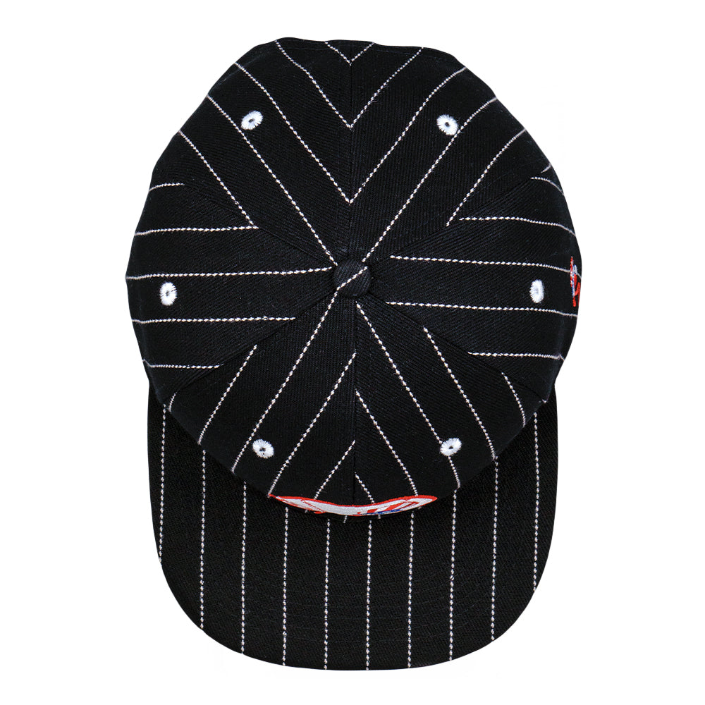 Dankees Black Pinstripe Snapback Hat Grassroots California