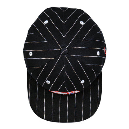 Dankees Black Pinstripe Snapback Hat Grassroots California