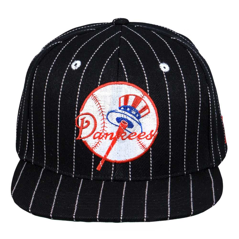 Dankees Black Pinstripe Snapback Hat Grassroots California