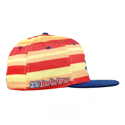 Hashstros Orange Striped Fitted Hat Grassroots California