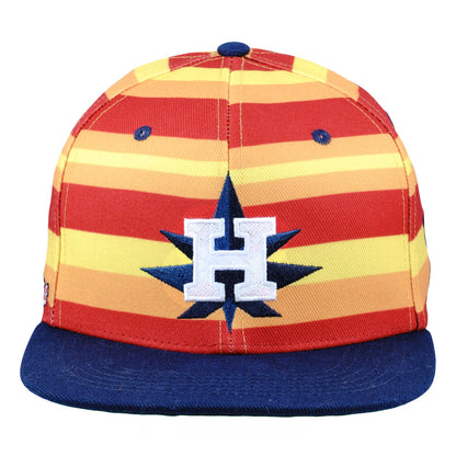 Hashstros Orange Striped Fitted Hat Grassroots California