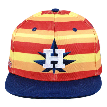 Hashstros Orange Striped Snapback Hat Grassroots California