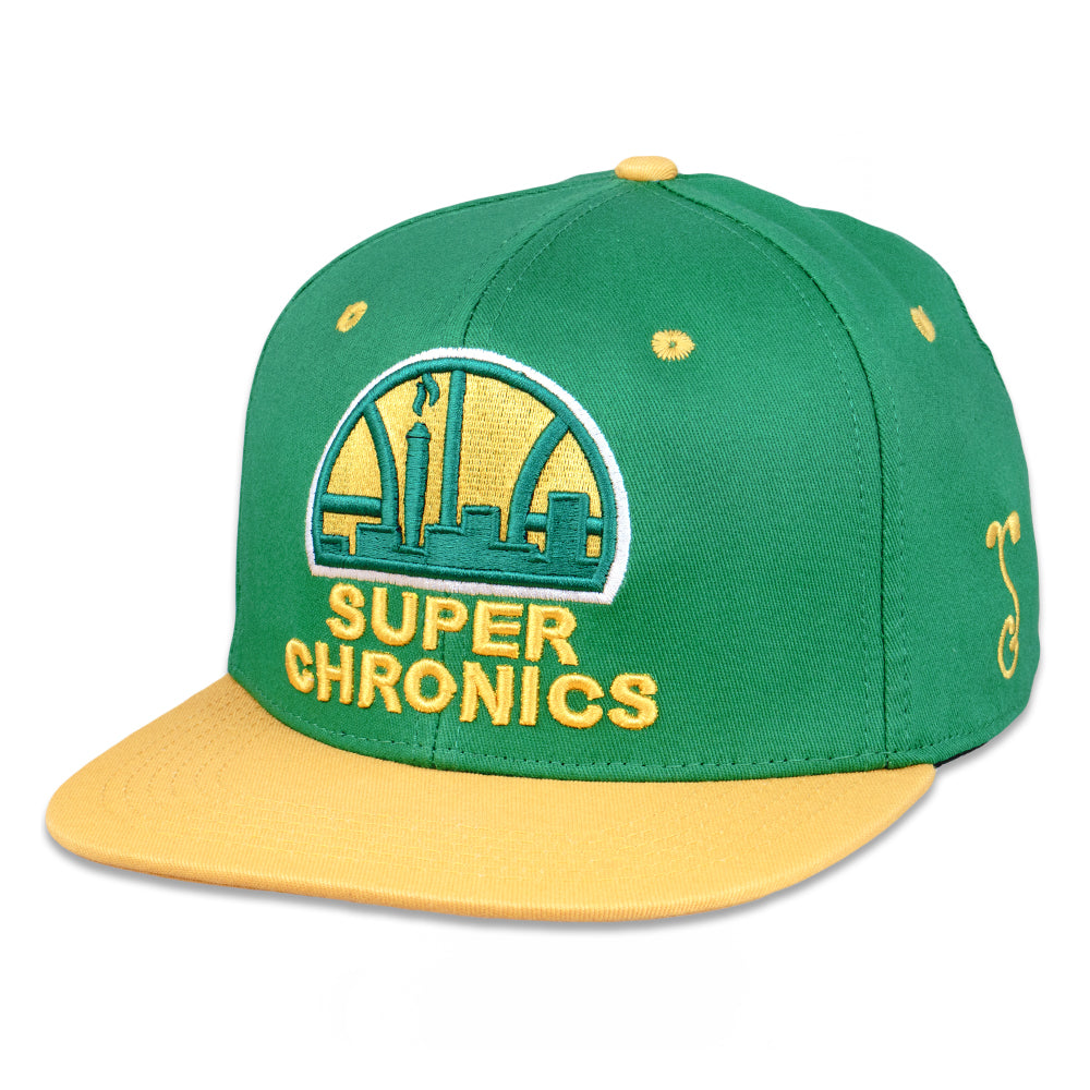 Super Chronics Green Fitted Hat Grassroots California