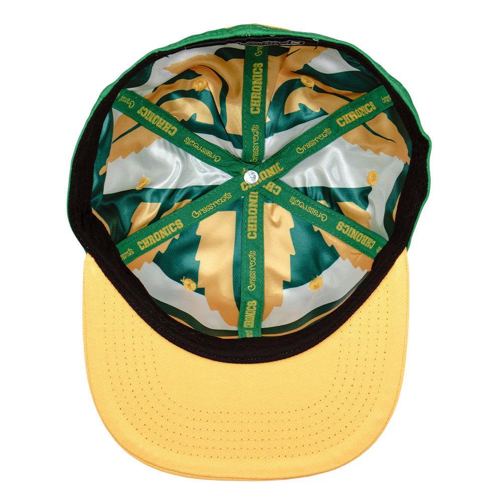 Super Chronics Green Fitted Hat Grassroots California