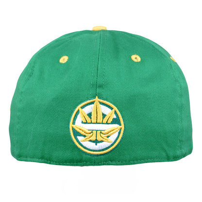 Super Chronics Green Fitted Hat Grassroots California