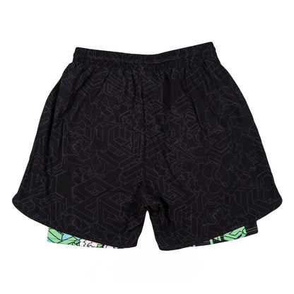 15th Anniversary Black Athletic Liner Shorts Grassroots California