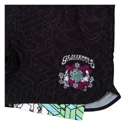 15th Anniversary Black Athletic Liner Shorts Grassroots California