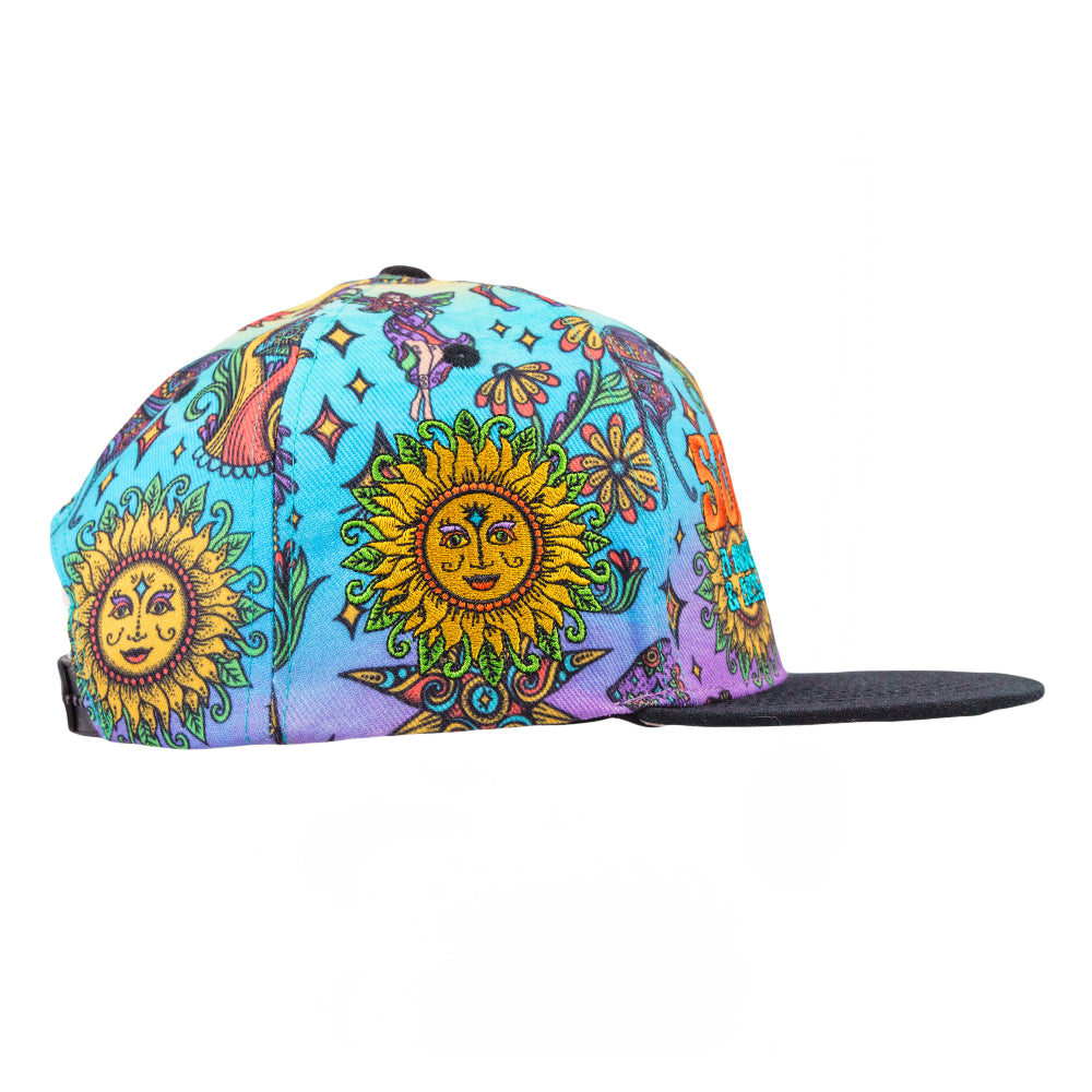 Solshine Reverie Pattern Snapback Hat Grassroots California