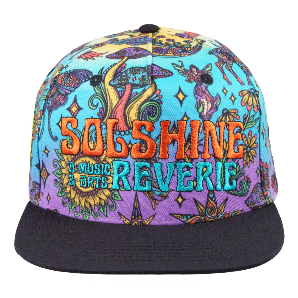 Solshine Reverie Pattern Snapback Hat Grassroots California