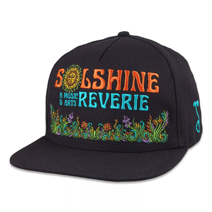 Solshine Reverie Black Snapback Hat Grassroots California