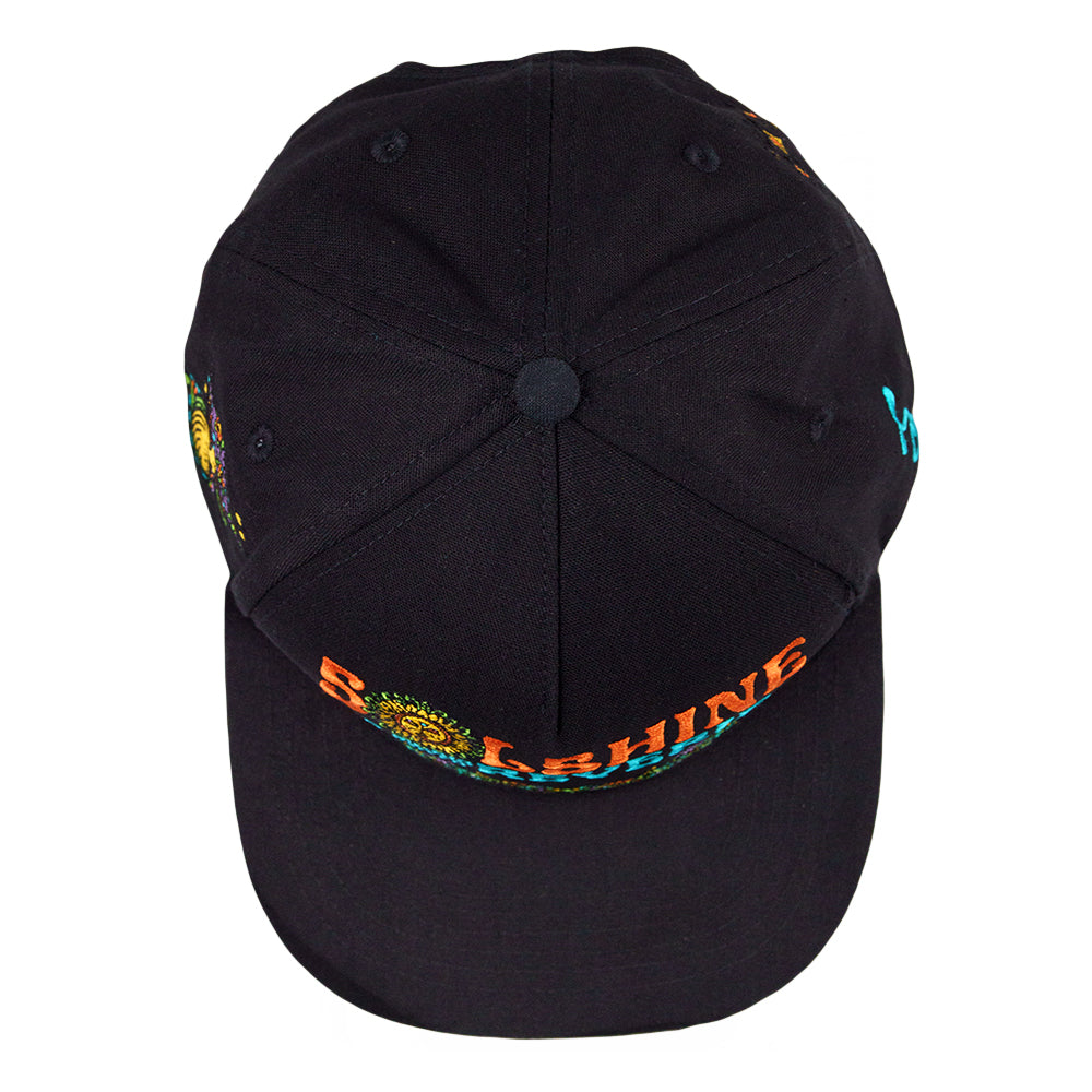 Solshine Reverie Black Snapback Hat Grassroots California