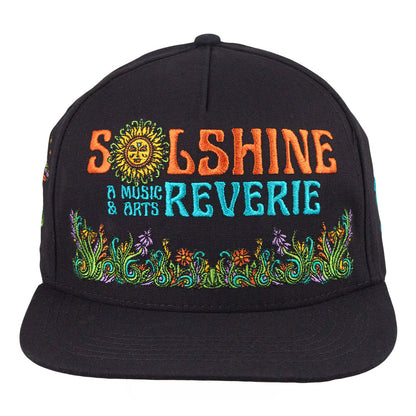 Solshine Reverie Black Snapback Hat Grassroots California