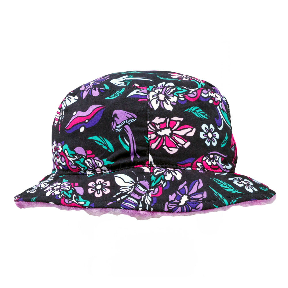 Ellie Paisley Bear Fur Reversible Bucket Hat Grassroots California