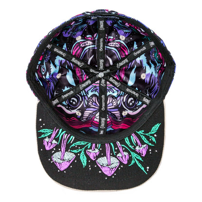 Ellie Paisley Bear Floral Fitted Hat Grassroots California