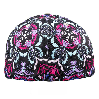 Ellie Paisley Bear Floral Fitted Hat Grassroots California