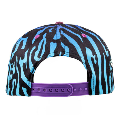 Ellie Paisley Bear Striped Snapback Hat Grassroots California