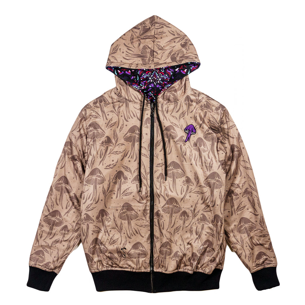 Ellie Paisley Bear Reversible Zip Up Hoodie Grassroots California