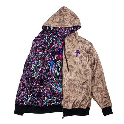 Ellie Paisley Bear Reversible Zip Up Hoodie Grassroots California