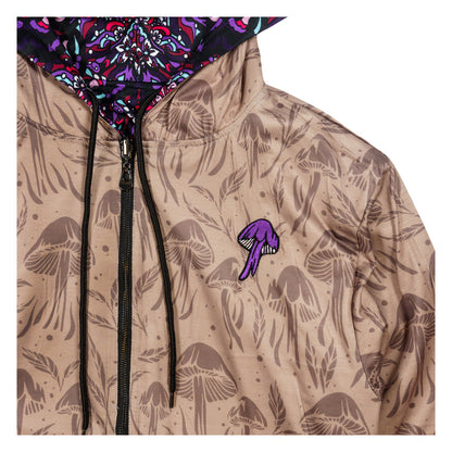 Ellie Paisley Bear Reversible Zip Up Hoodie Grassroots California