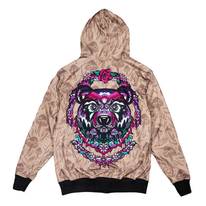 Ellie Paisley Bear Reversible Zip Up Hoodie Grassroots California