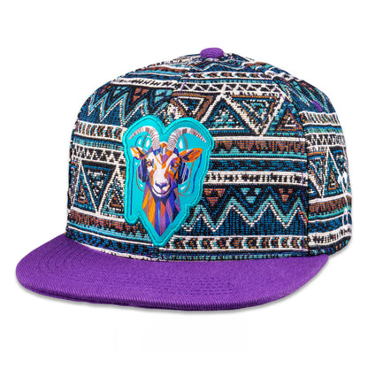 The Polish Ambassador Goat Teal Snapback Hat Grassroots California