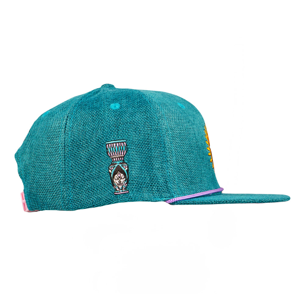 Maddy O'Neal Sunshine Turquoise Snapback Hat Grassroots California